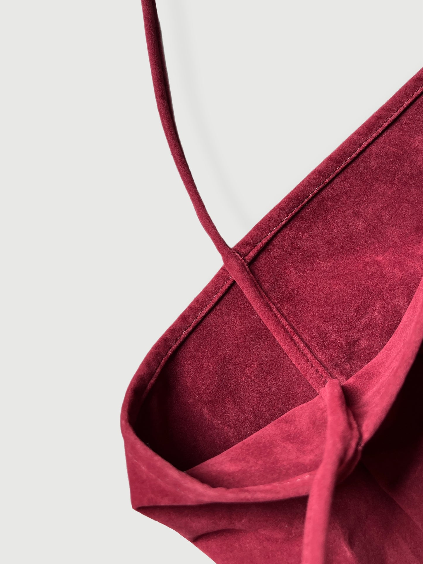 Suede Slouchy Tote Bag