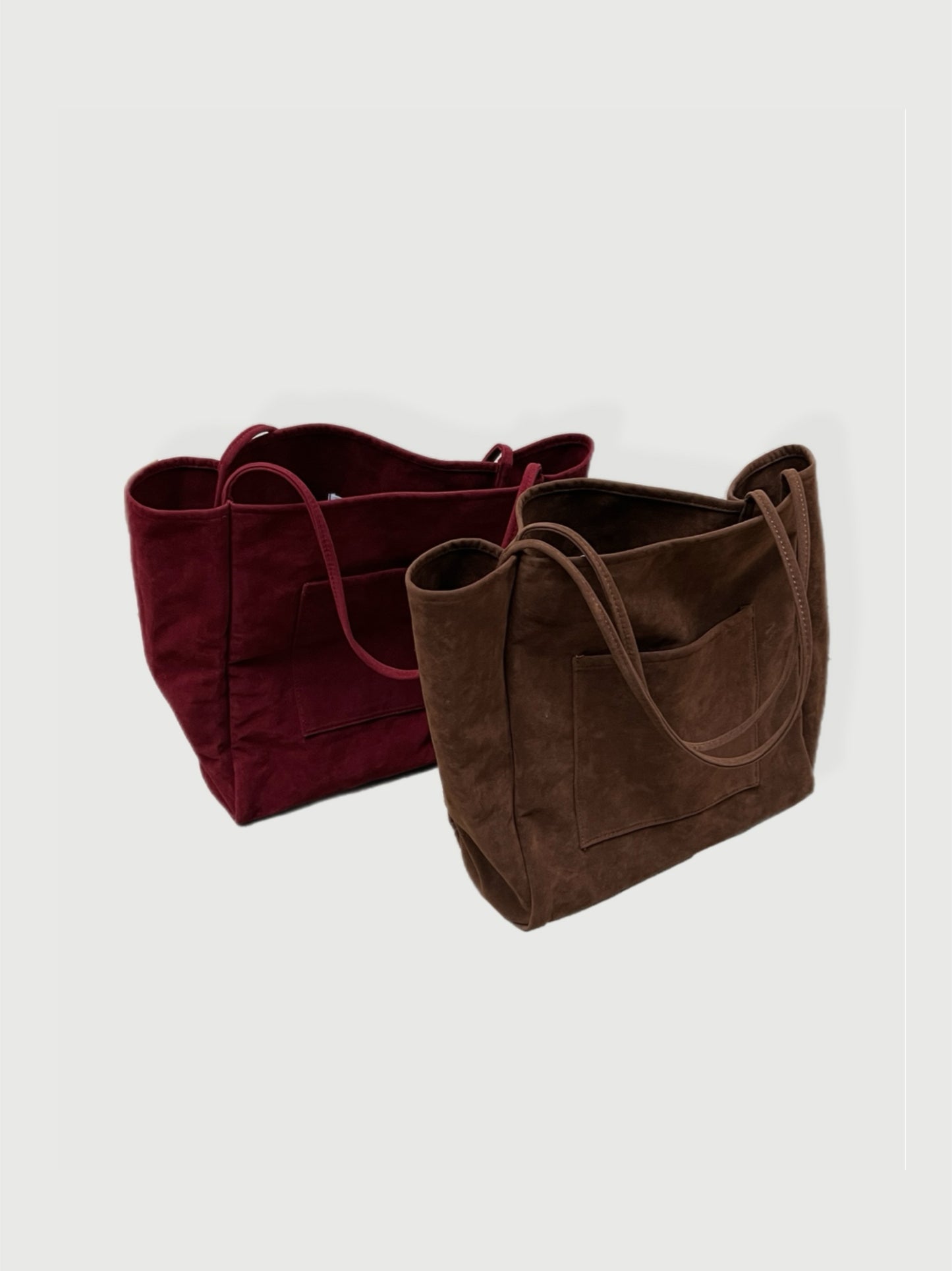 Suede Slouchy Tote Bag