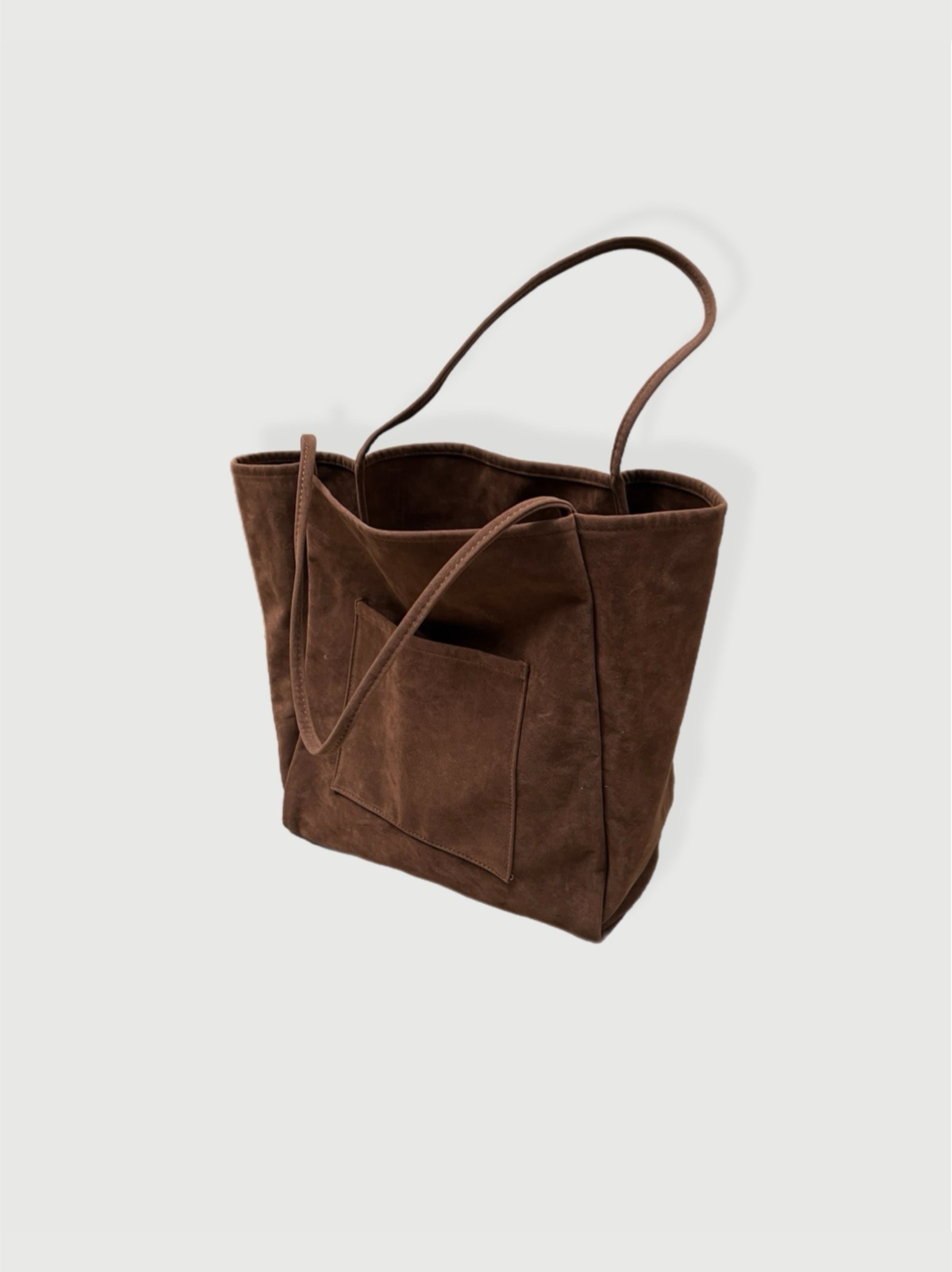 Suede Slouchy Tote Bag