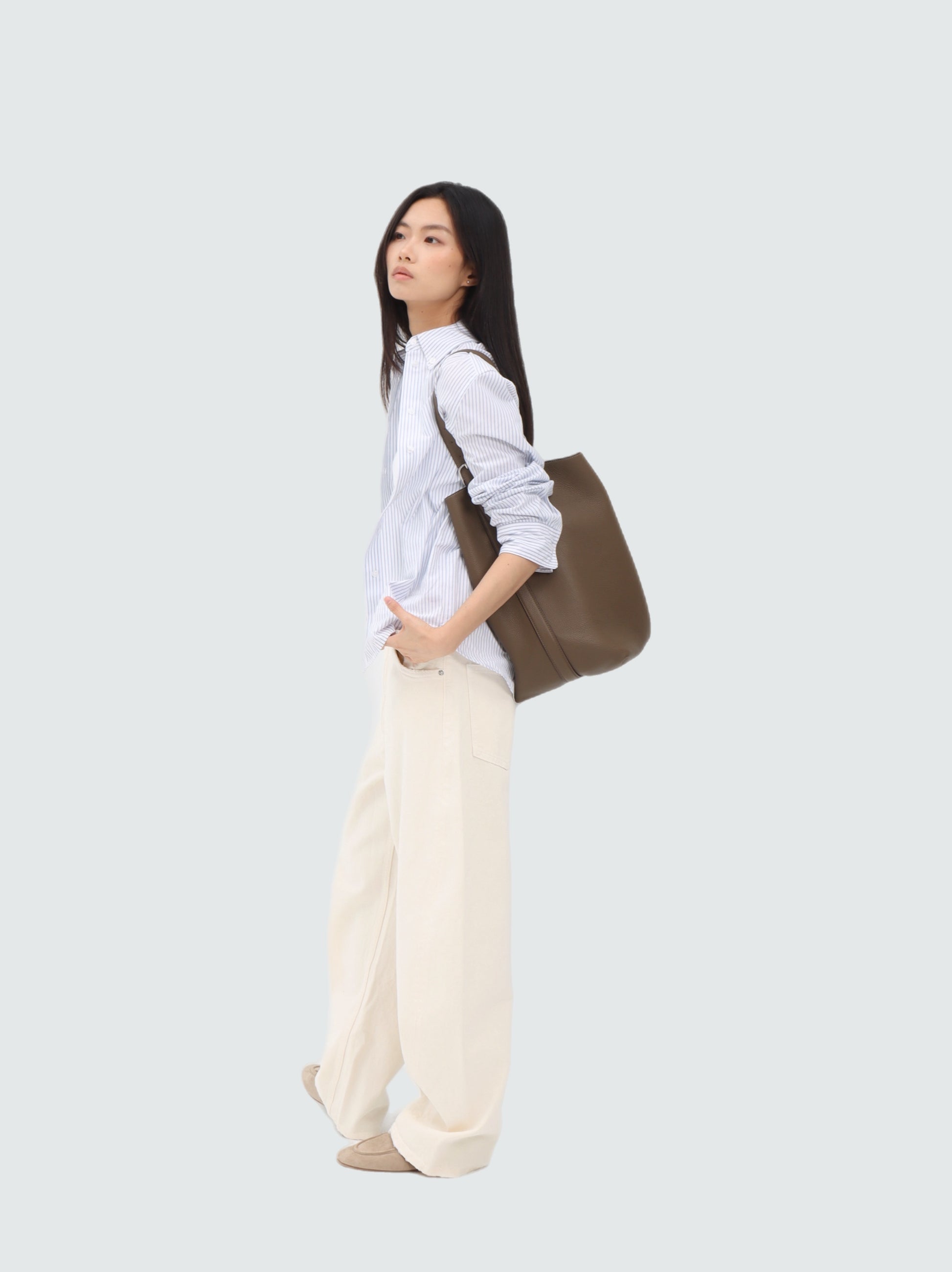 Buckle Bucket Bag