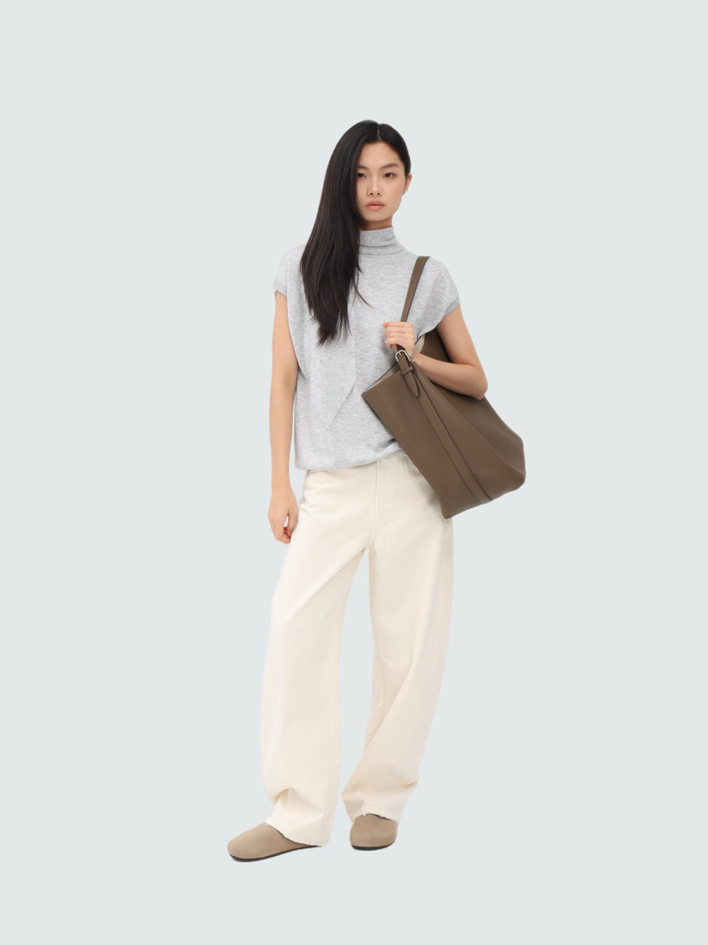 Buckle Bucket Bag