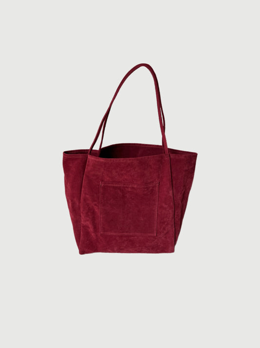 Suede Slouchy Tote Bag