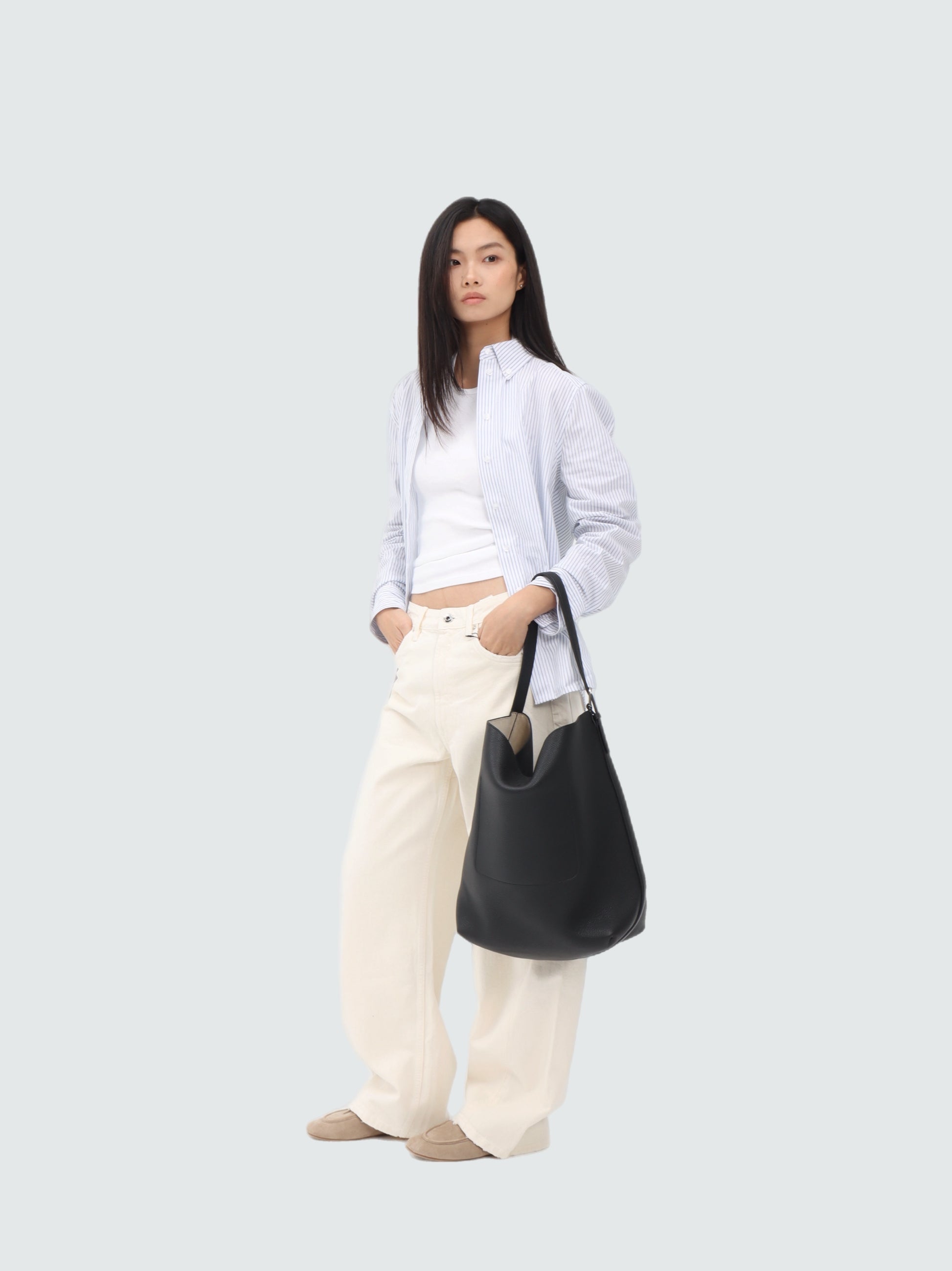Buckle Bucket Bag