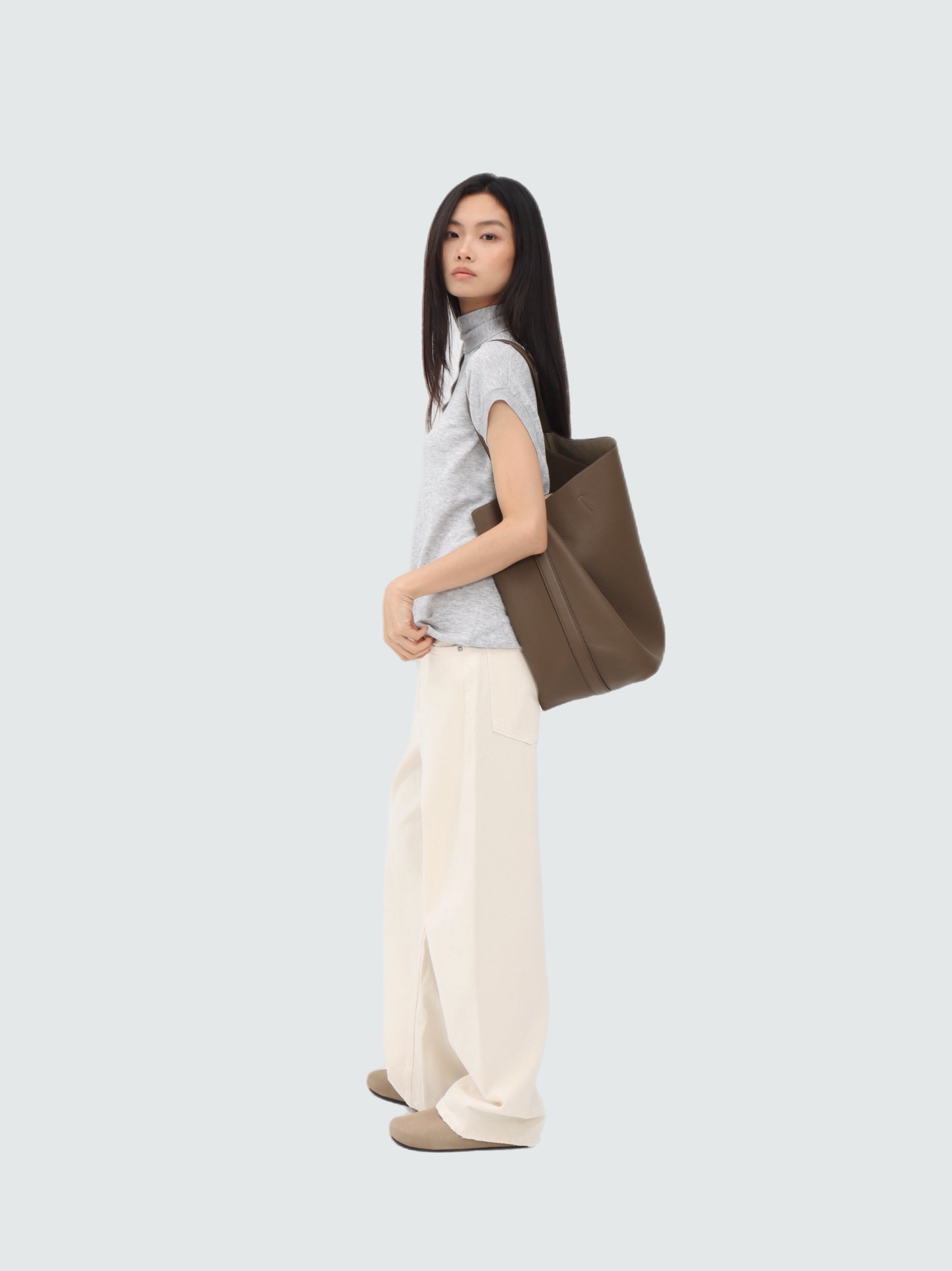 Buckle Bucket Bag