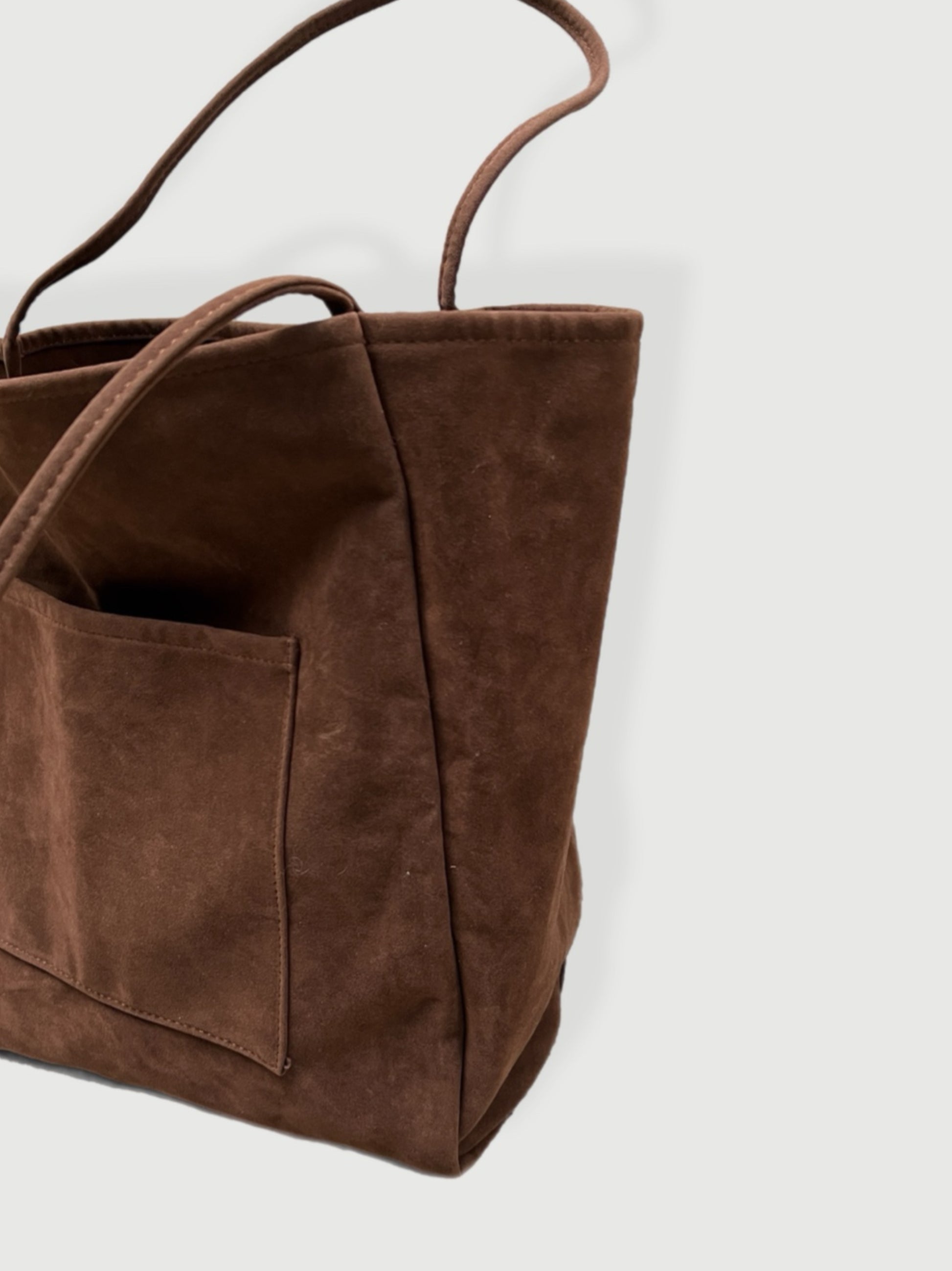 Suede Slouchy Tote Bag