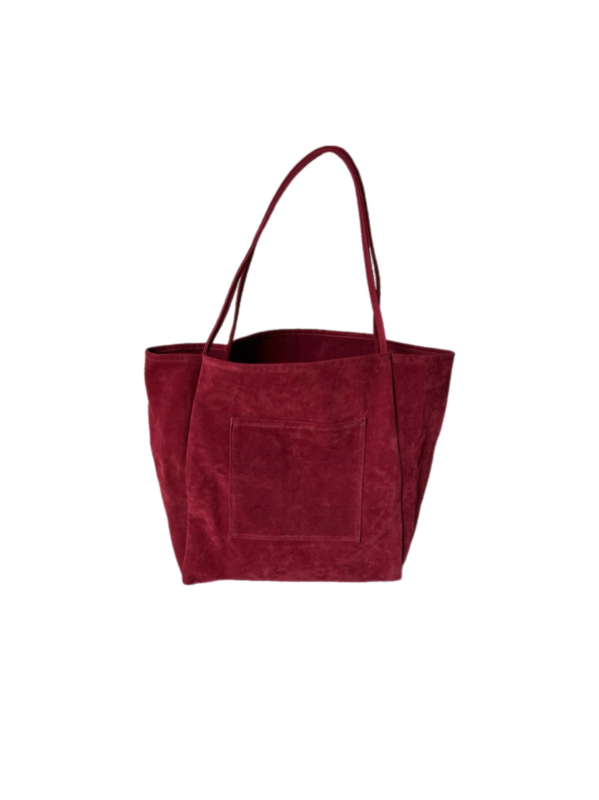 Suede Slouchy Tote Bag