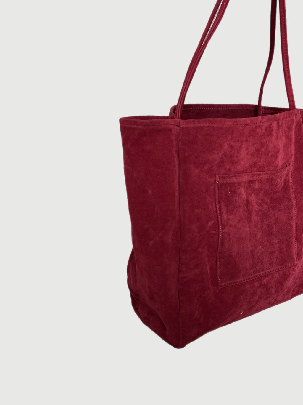 Suede Slouchy Tote Bag