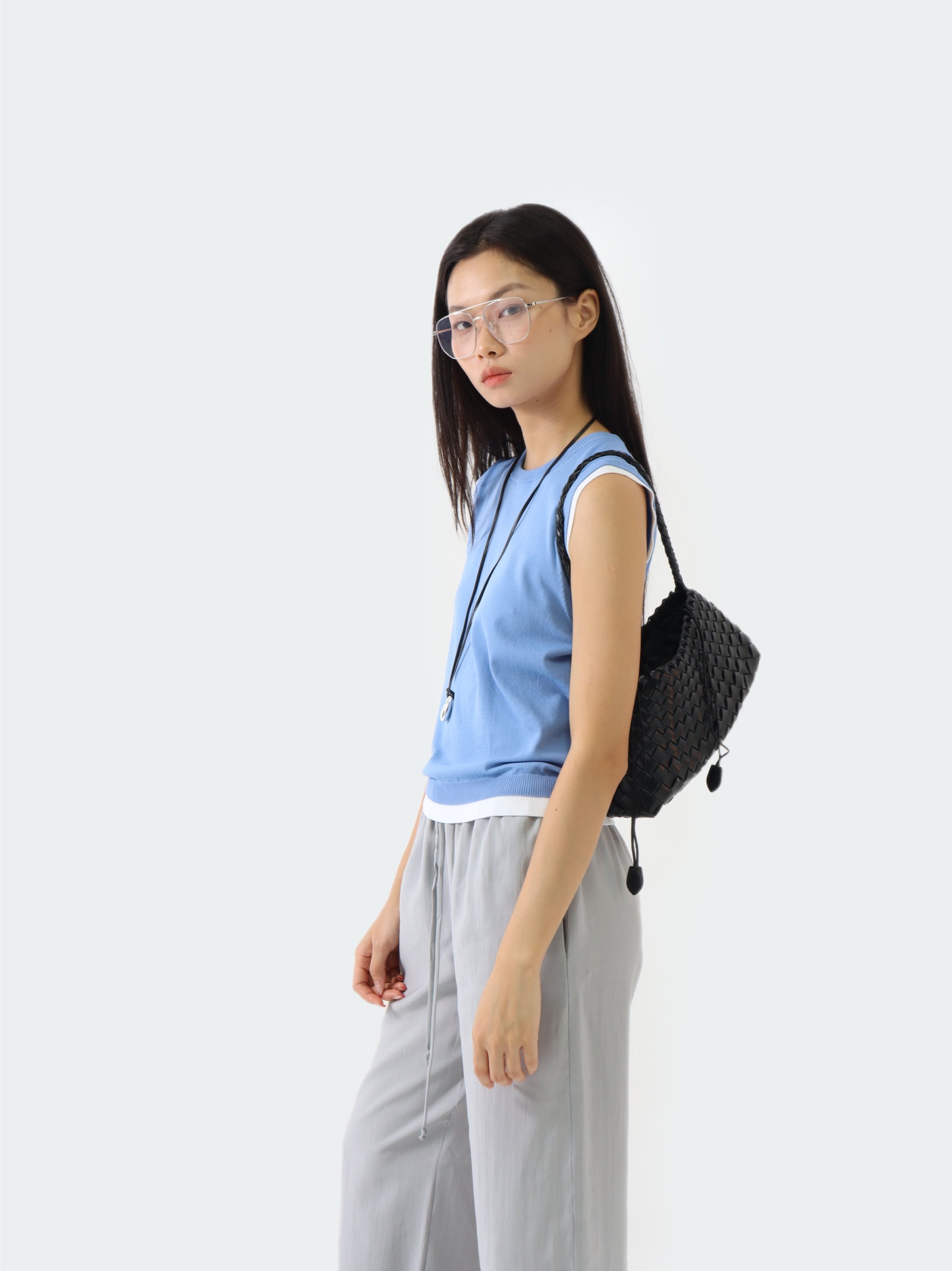 Woven Leather Bag