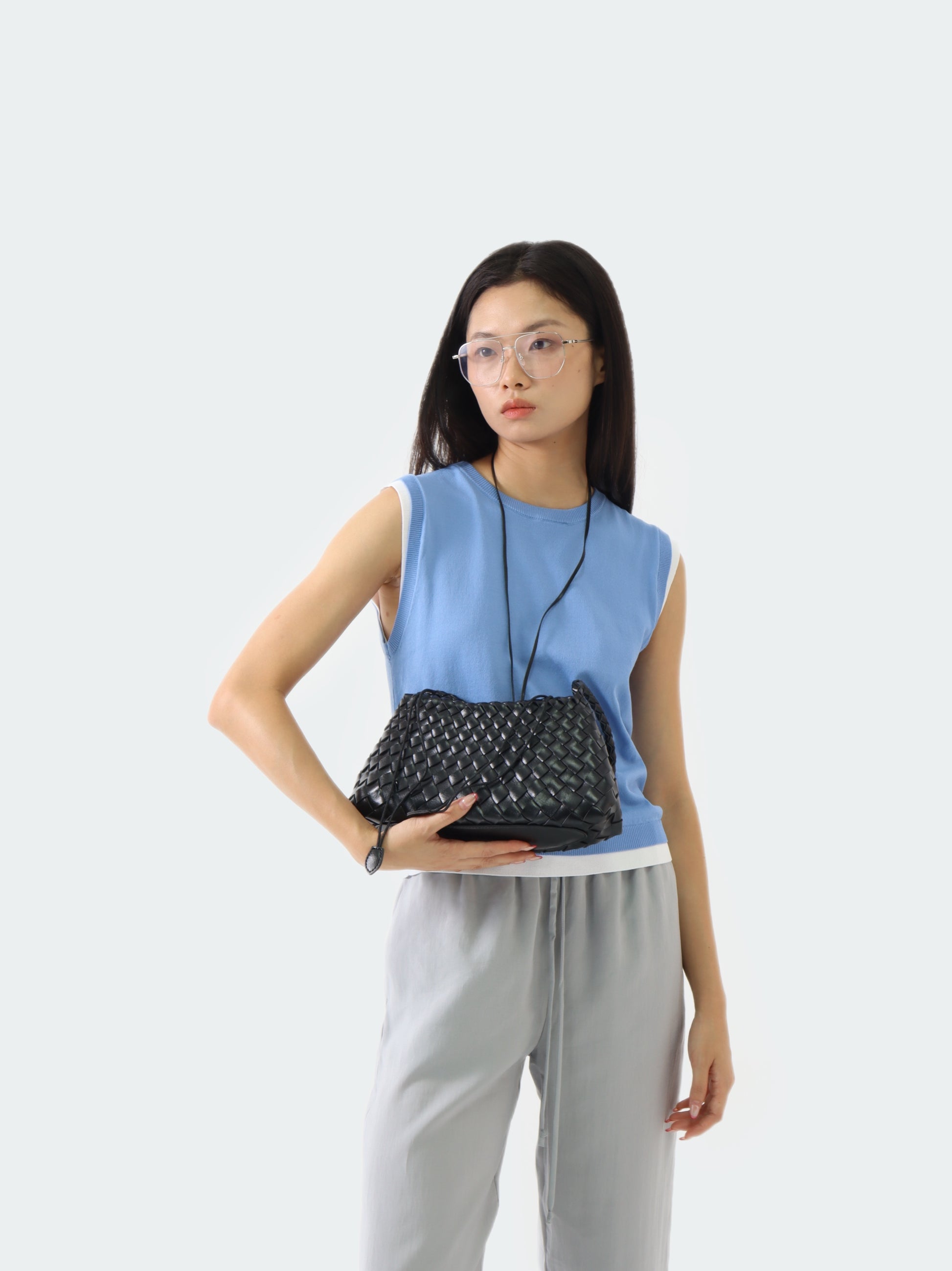 Woven Leather Bag