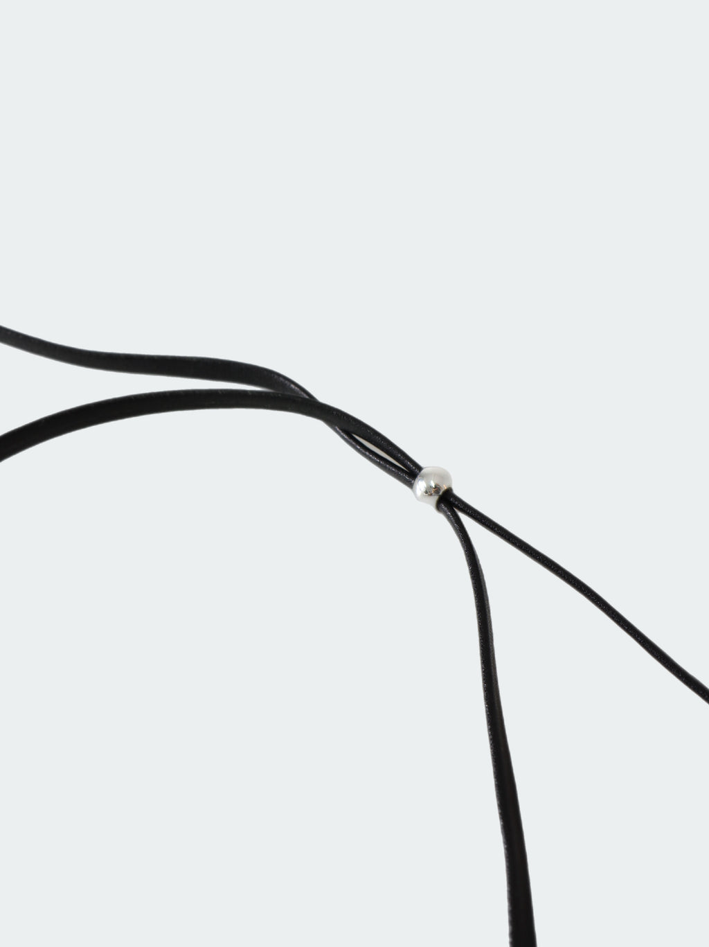 Leather Necklace with Metal Pendant