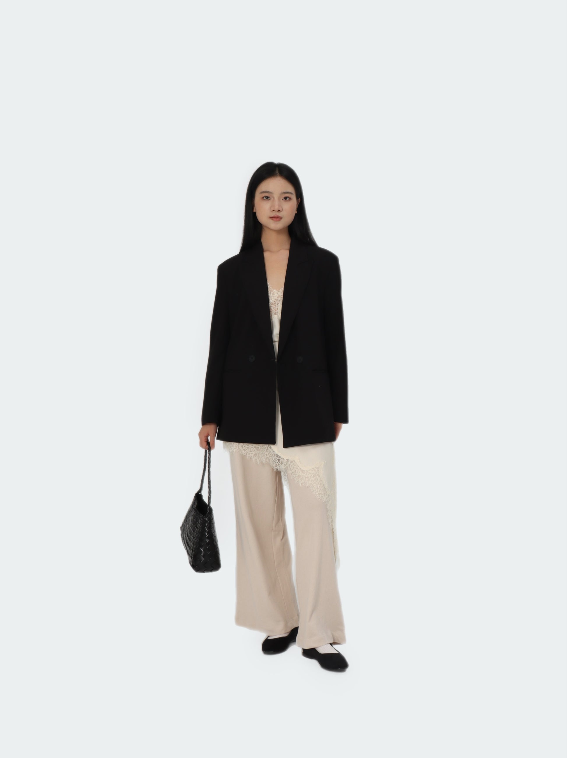 Premium Woven Leather Bag- Small