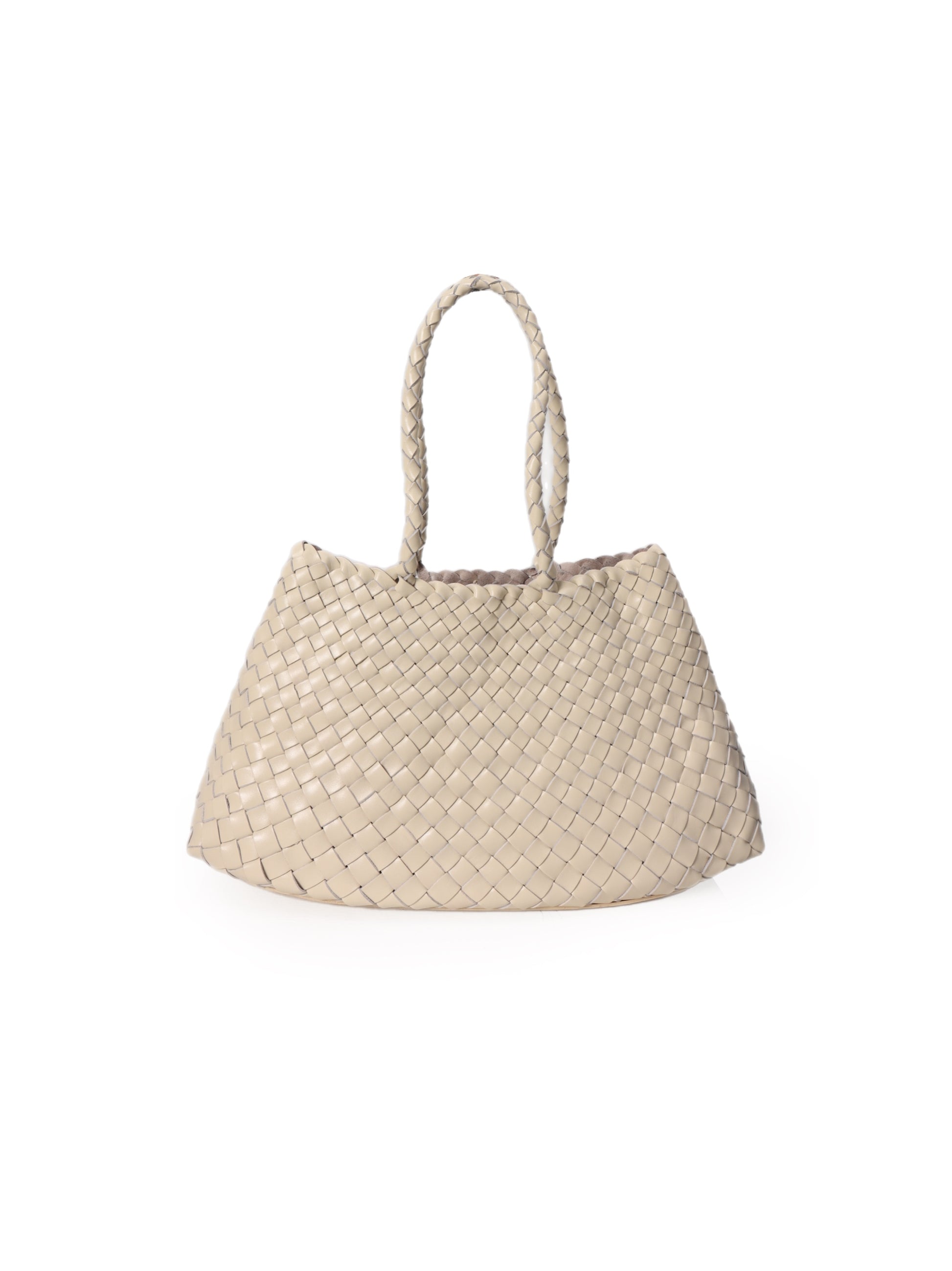 Premium Woven Leather Bag- Large