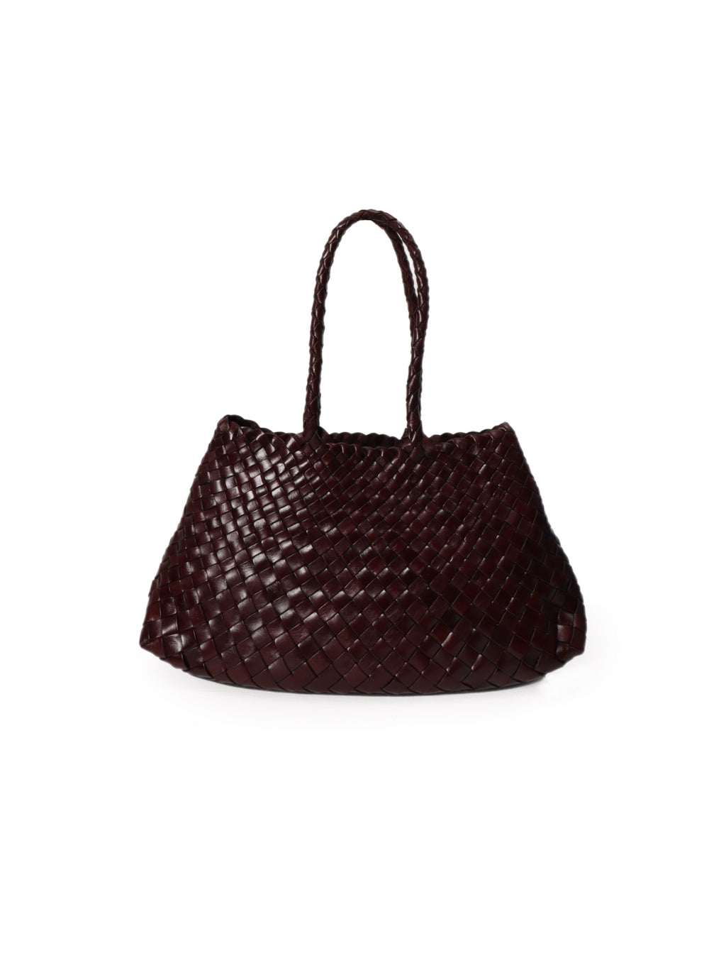 Premium Woven Leather Bag- Large