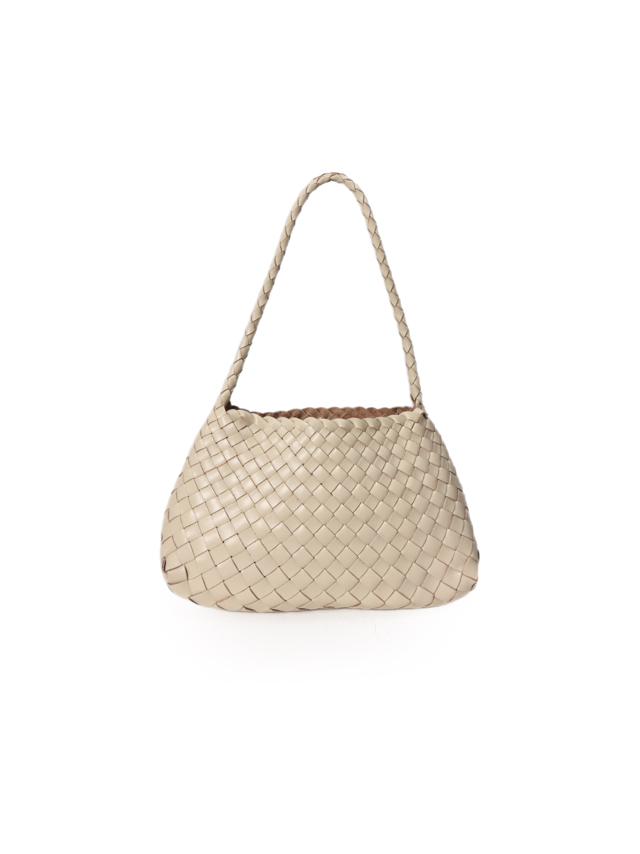 Premium Woven Leather Bag- Small