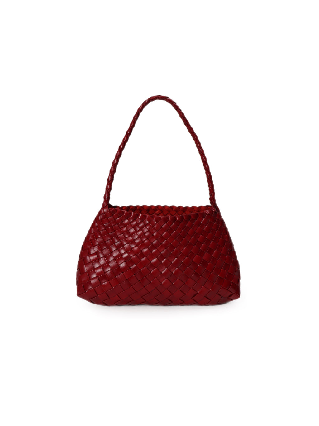 Premium Woven Leather Bag- Small