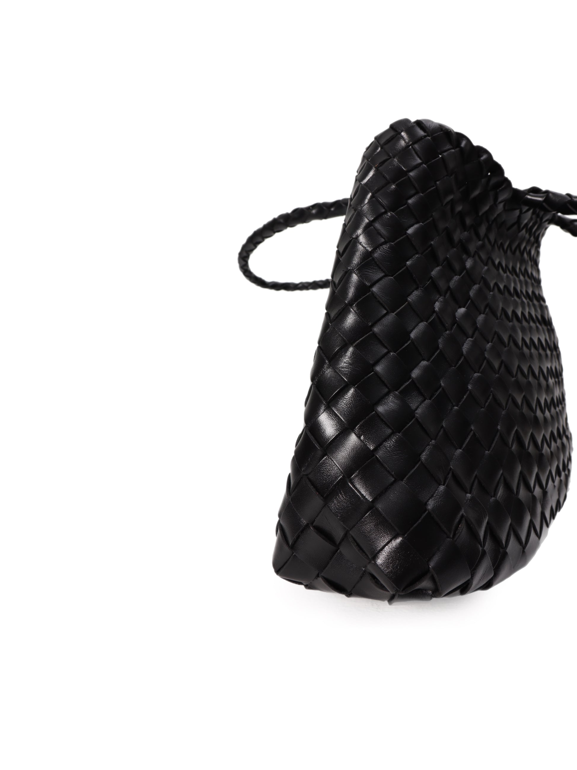 Premium Woven Leather Bag- Large