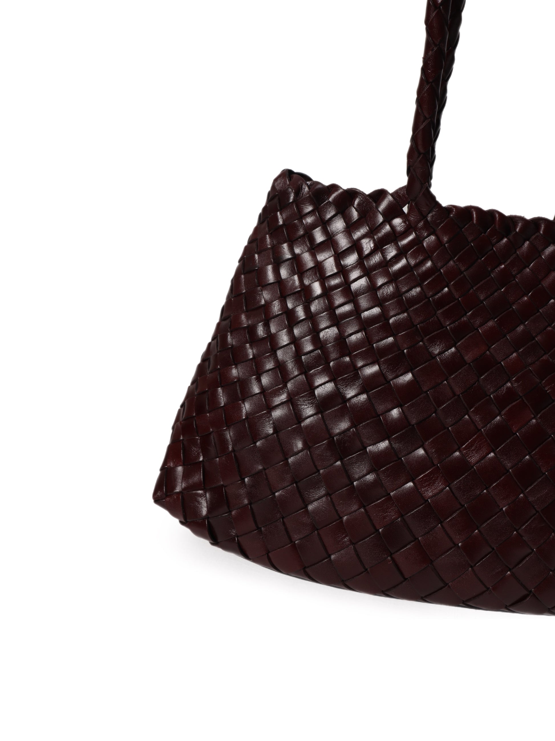 Premium Woven Leather Bag- Large