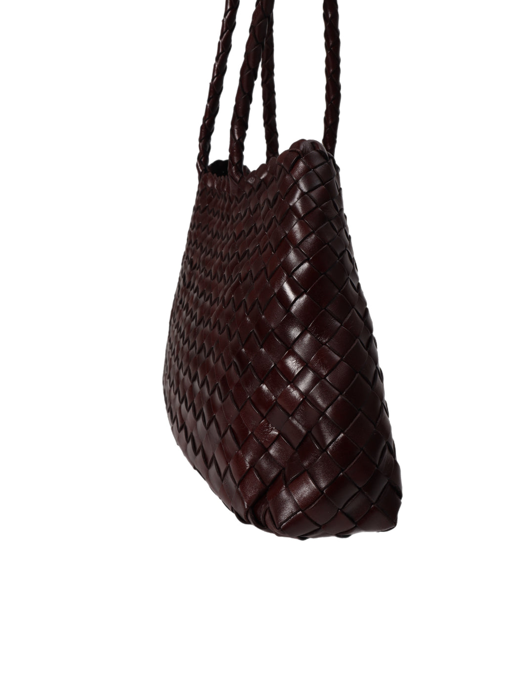 Premium Woven Leather Bag- Large