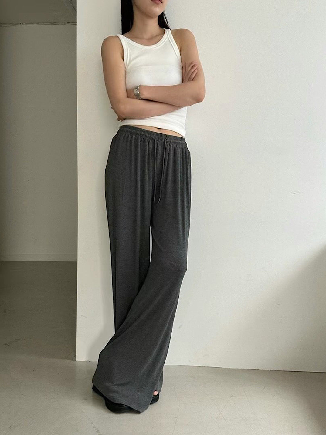 Cotton Wide Leg Pants