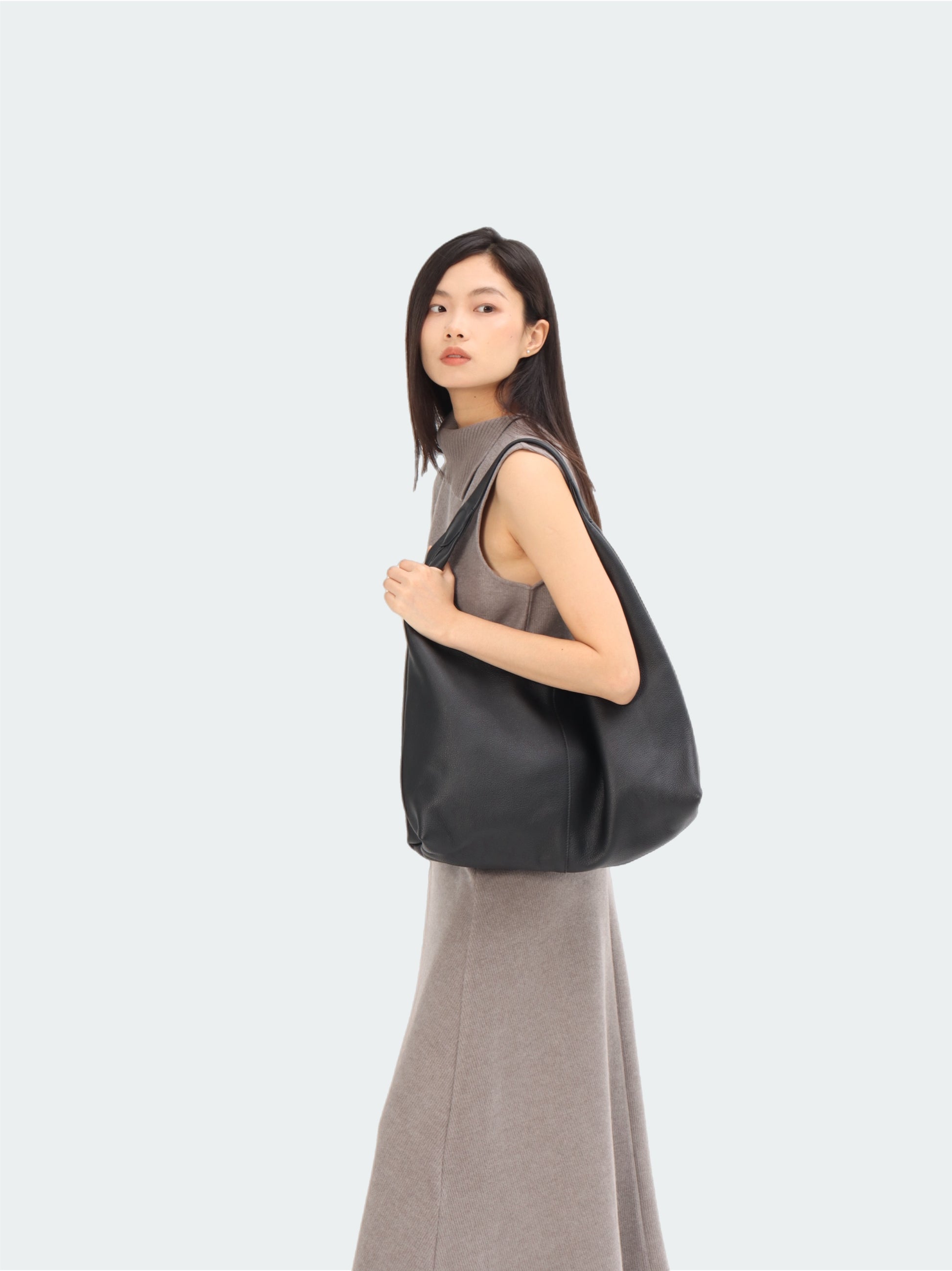 Leather Hobo Bag