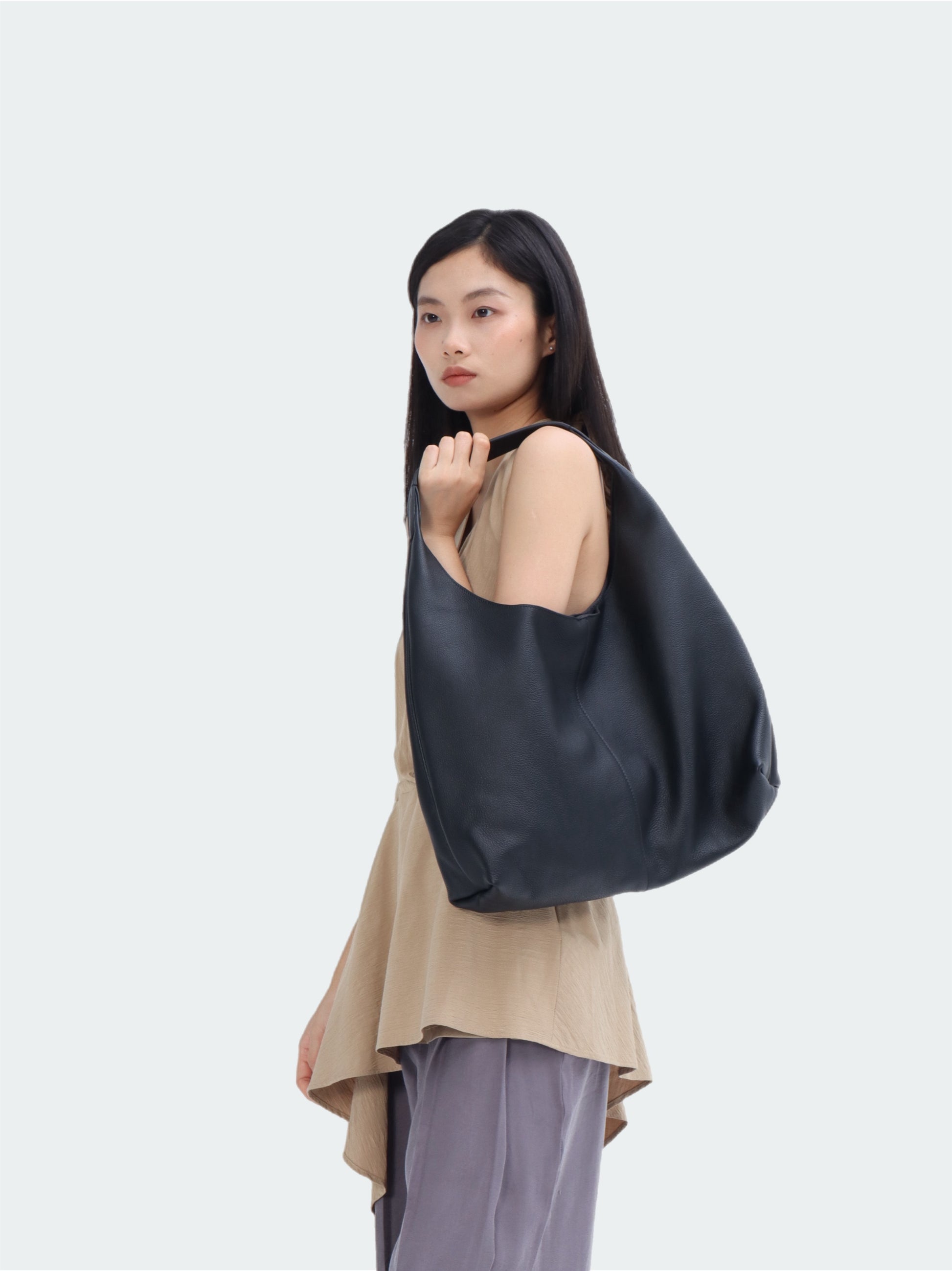 Leather Hobo Bag